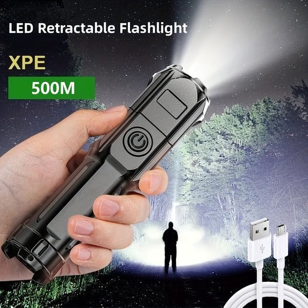Portable USB Rechargeable Flashlight
