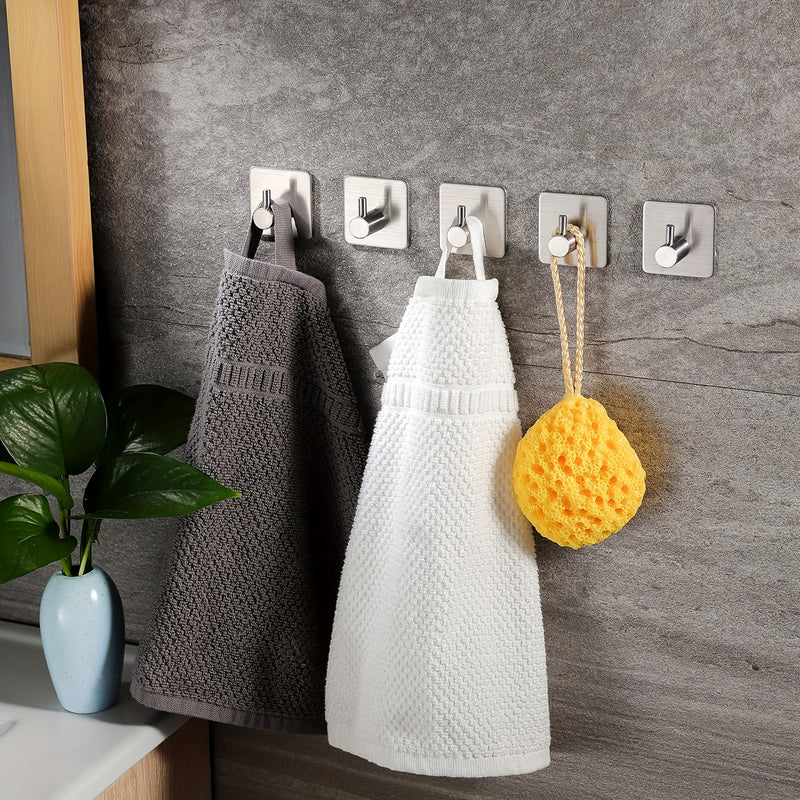 4pcs Self-Adhesive Towel Hooks