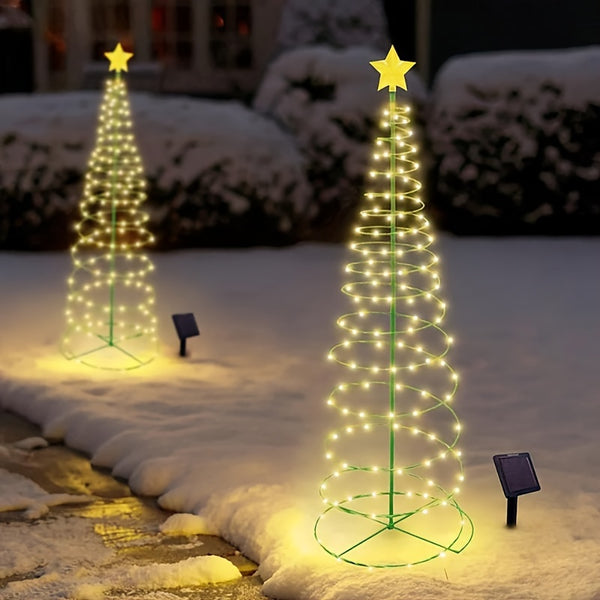Pack Of 2 Solar Led Christmas Tree Light